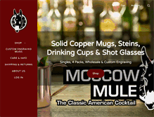 Tablet Screenshot of moscowmulemugs.com